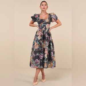 Lulus Floral Midi Dress